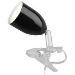 Bordlamper ^ Brilliant Moderne LED-klemmelampe LEO i sort