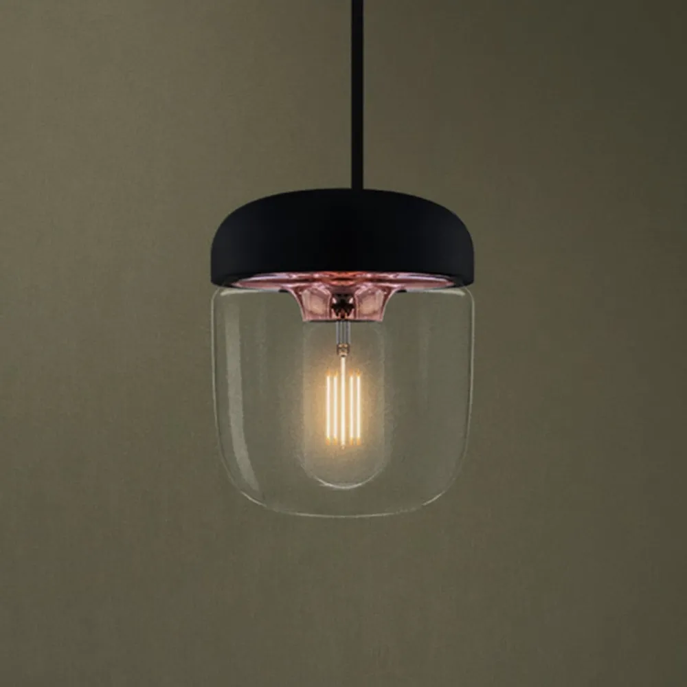UMAGE Pendellamper > Moderne pendellampe Acorn, sort og kobber