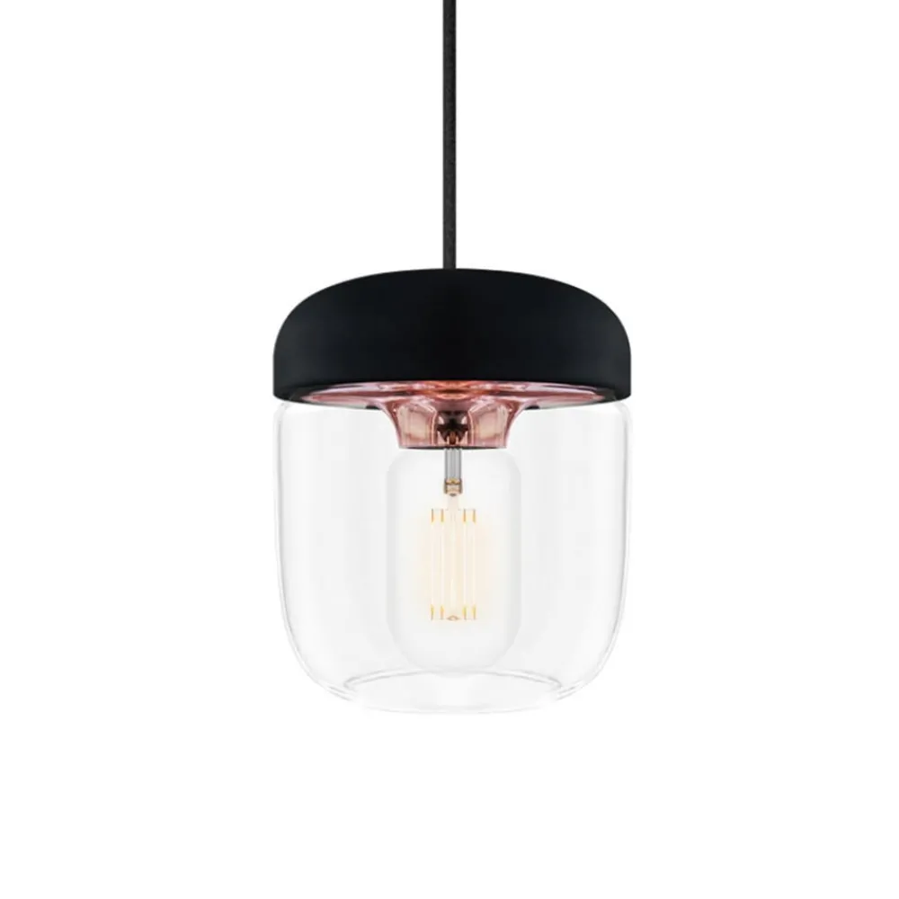 UMAGE Pendellamper > Moderne pendellampe Acorn, sort og kobber