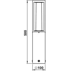Albert Leuchten Sokkellamper > Moderne sokkellampe i aluminium 936 i sort