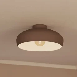 Loftlamper|Loftlamper ^ EGLO Mogano loftlampe, Ø40cm, kaffebrun