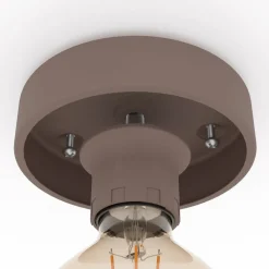 Loftlamper|Loftlamper ^ EGLO Mogano loftlampe, Ø40cm, kaffebrun