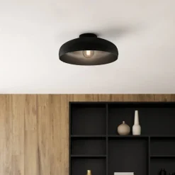Loftlamper ^ EGLO Mogano loftlampe, Ø 40 cm, sort, stål