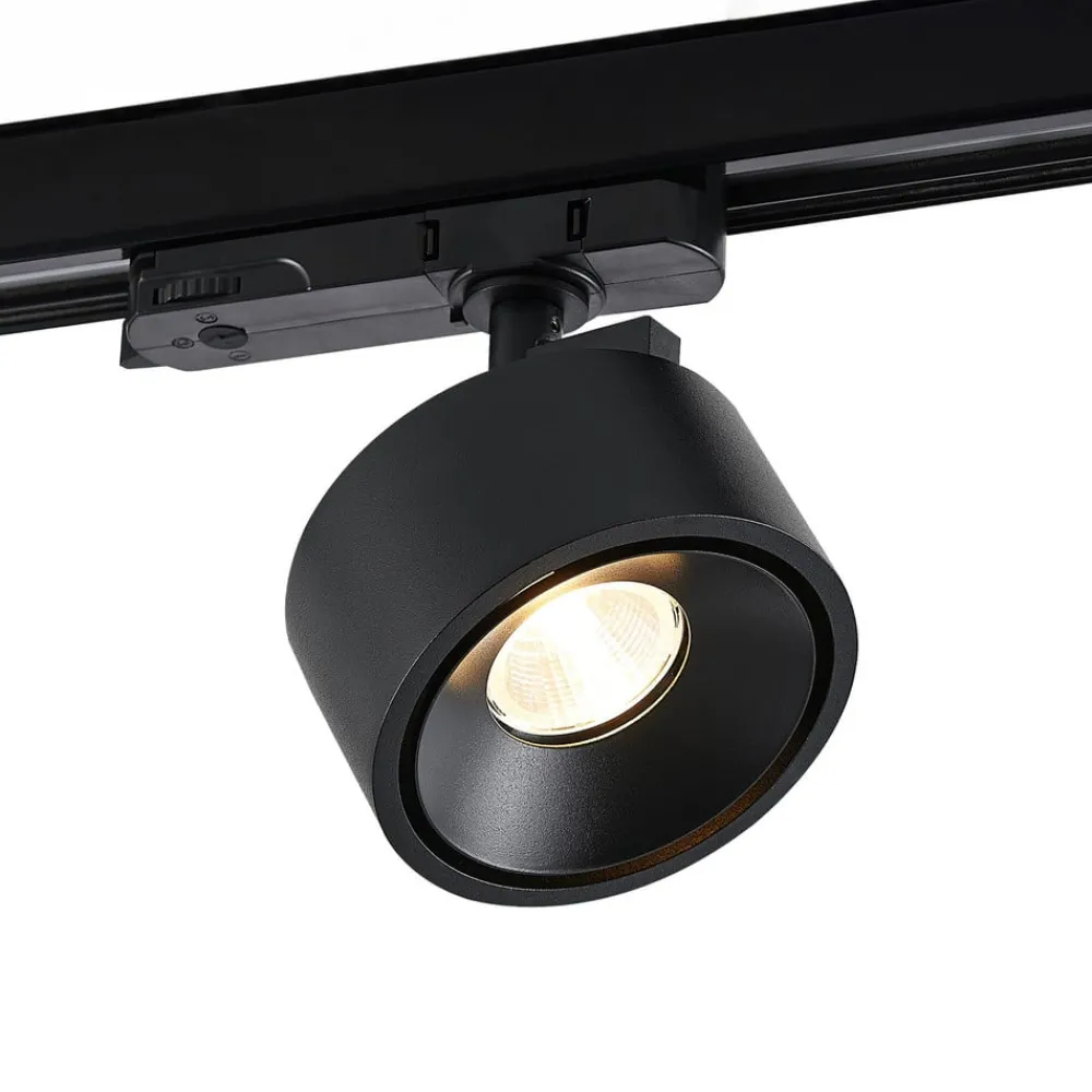 Molto Luce Skinnesystem > LED 3-faset skinnespot Magis, sort, 827