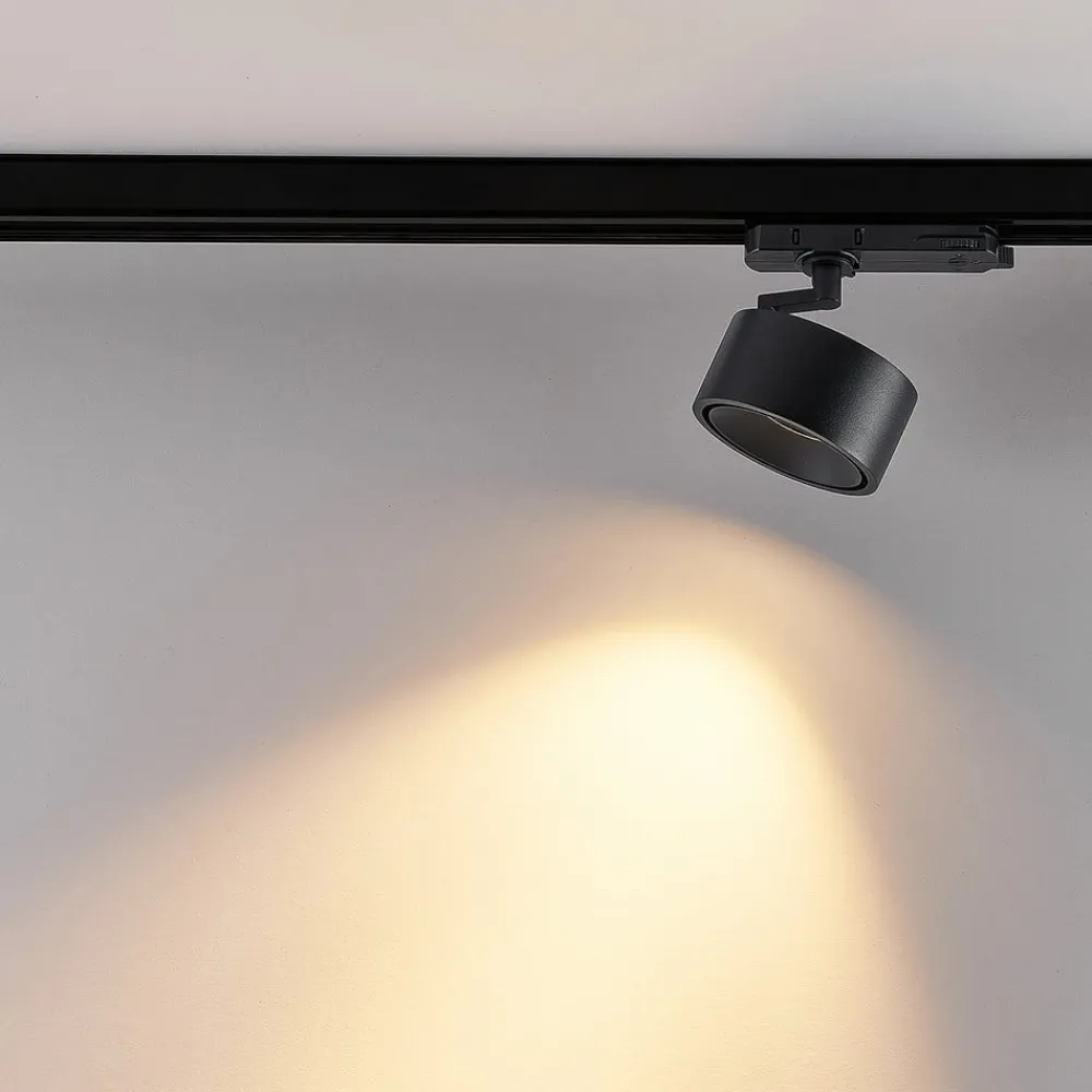 Molto Luce Skinnesystem > LED 3-faset skinnespot Magis, sort, 827