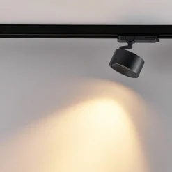 Molto Luce Skinnesystem > LED 3-faset skinnespot Magis, sort, 830