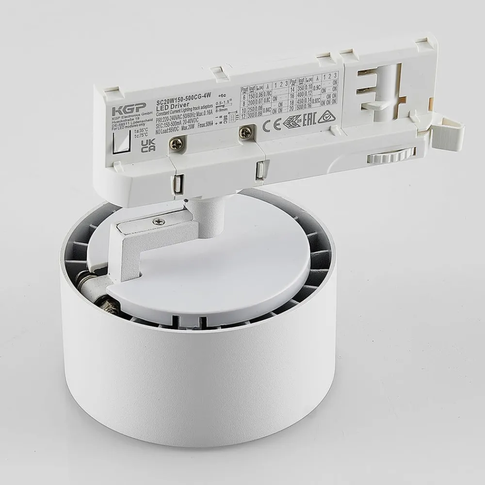 Molto Luce Skinnesystem > LED 3-faset skinnespot Magis, hvid, 830