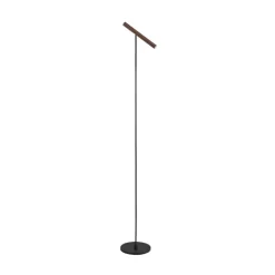 Molto Luce Gulvlamper|Gulvlamper > LED-gulvlampe Meyjo F, sort/kaffebrun, aluminium