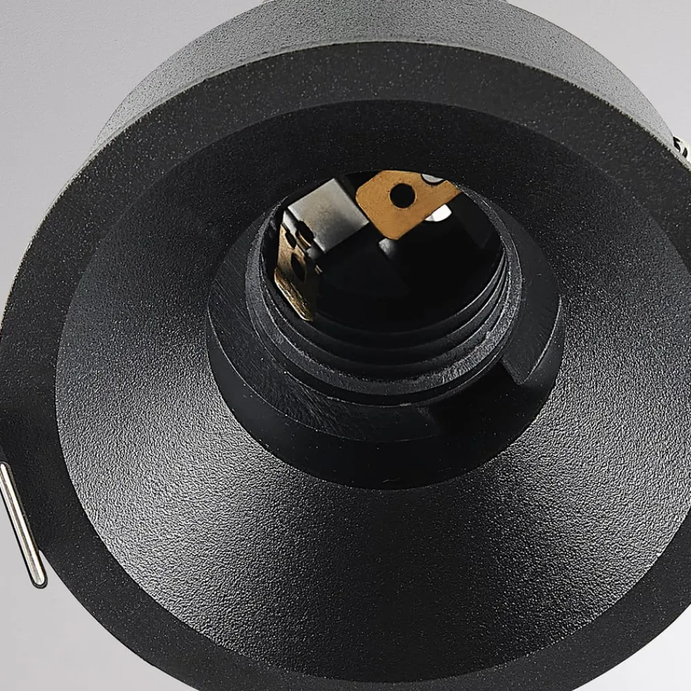 Loftlamper|Spotlights ^ Molto Luce LED indbygningslampe Willi 68R, sort, aluminium, E27