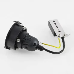 Loftlamper|Spotlights ^ Molto Luce LED indbygningslampe Willi 68R, sort, aluminium, E27