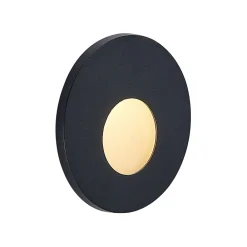 Molto Luce Indbygningsspots > LED indbygningslampe Wall 68R RD, aluminium, sort, CCT