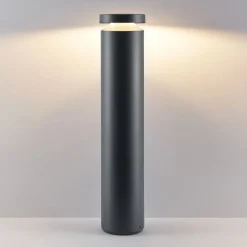 Molto Luce Gadebelysning > LED-sokkellampe Mona, Ø 18 cm, aluminium, højde 85 cm