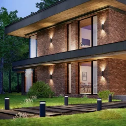 Molto Luce Sokkellamper > LED-sokkellampe Mona, Ø 18 cm, aluminium, højde 45 cm