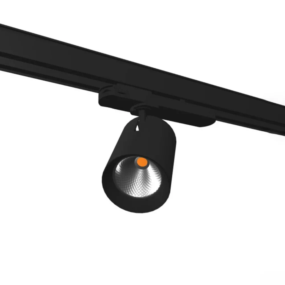 Molto Luce Skinnesystem > Mova track spot 67mm sort 3fase