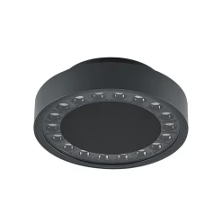Molto Luce Udendørs Loftlamper > udendørs loftlampe Nona, Ø 18,2 cm, antracit