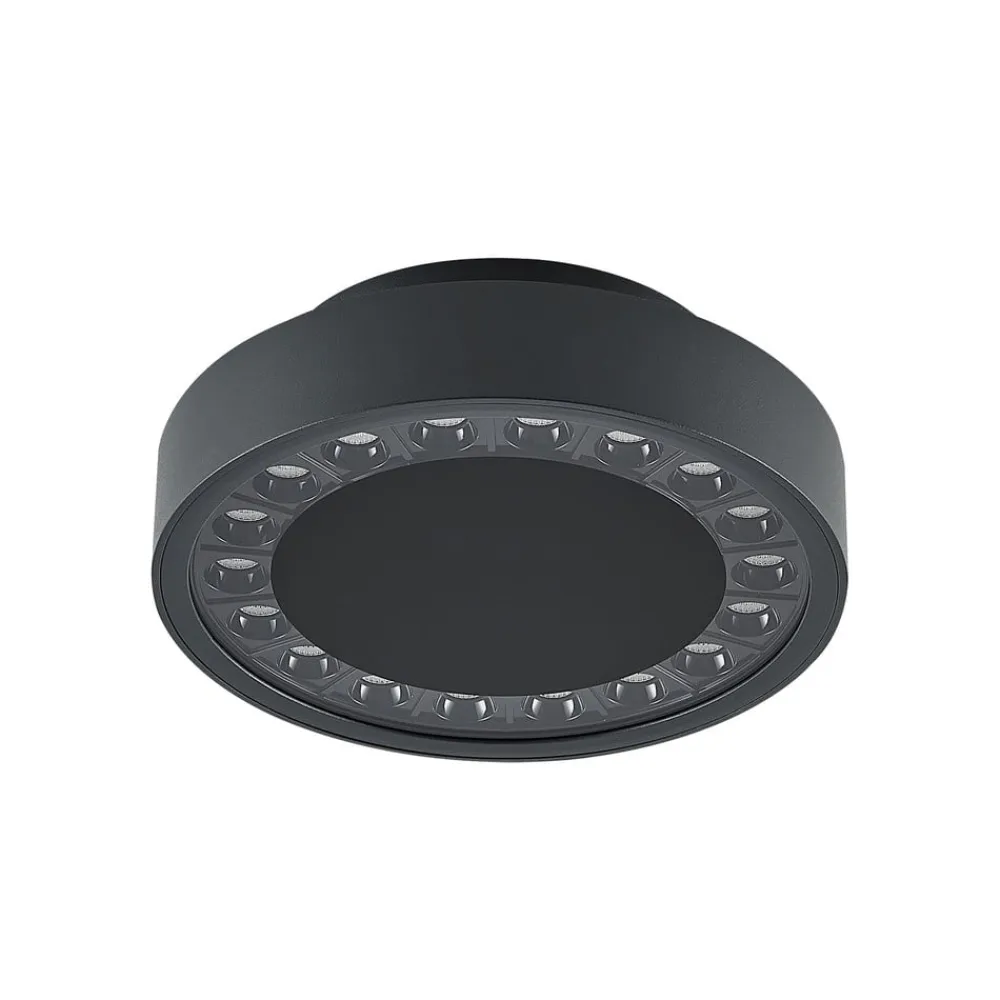 Molto Luce Udendørs Loftlamper > udendørs loftlampe Nona, Ø 18,2 cm, antracit