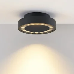 Molto Luce Udendørs Loftlamper > udendørs loftlampe Nona, Ø 18,2 cm, antracit