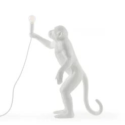 Dekorationsbelysning ^ SELETTI Monkey Lamp deko LED-bordlampe, hvid, stående