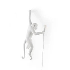 SELETTI Dekorationsbelysning > Monkey Lamp deko LED-væglampe, hvid, venstre