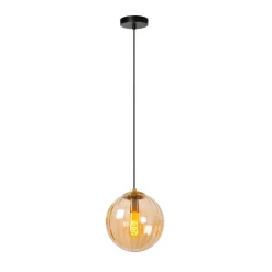 Lucide Pendellamper > Monsaraz pendellampe, Ø 25 cm, rav. Glas, 1 lyskilde