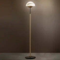 Sil-Lux Gulvlamper|Gulvlamper > Moon gulvlampe af Muranoglas, alabaster