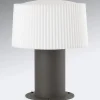 FARO BARCELONA Sokkellamper > Muffin sokkellampe med rillet skærm, 25,9 cm