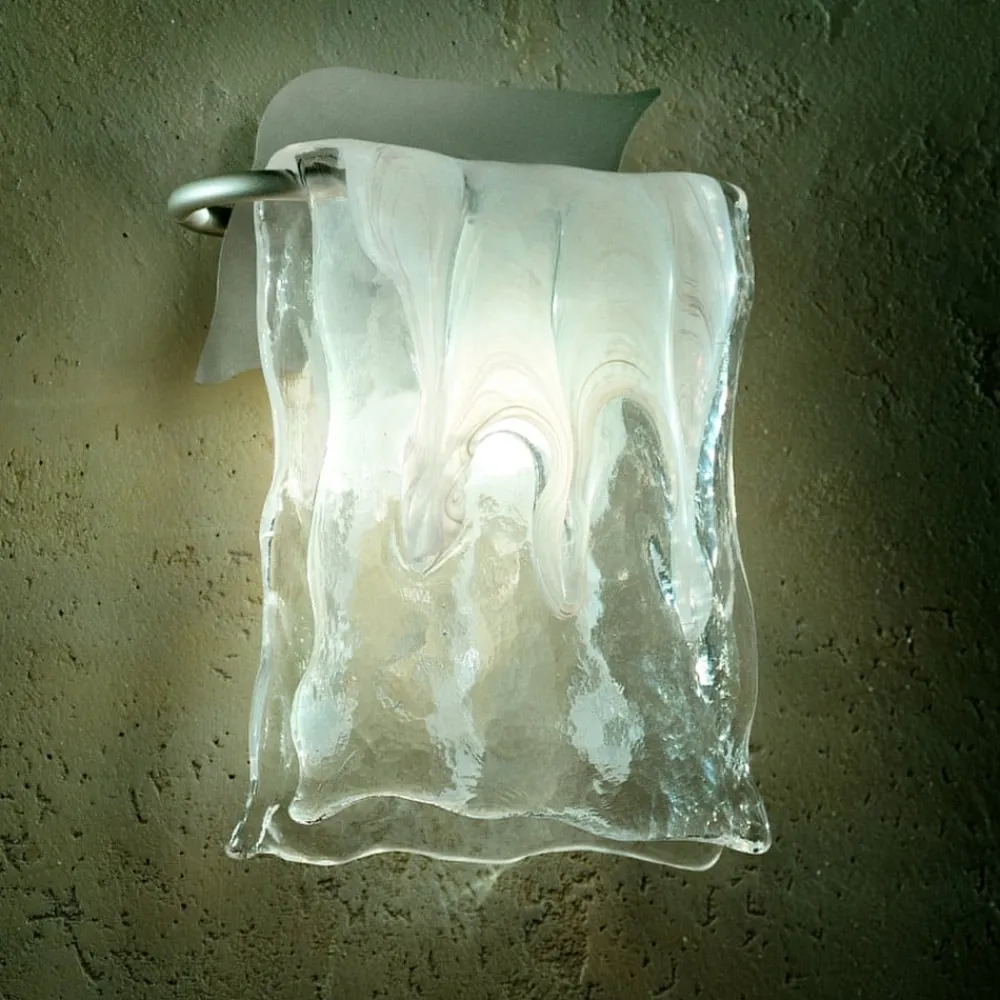 Væglamper ^ Sil-Lux MURANO væglampen i aluminium/glas