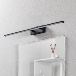 Væg- Og Spejllamper ^ Fabas Luce Nala LED-væglampe, sort, bredde 75 cm
