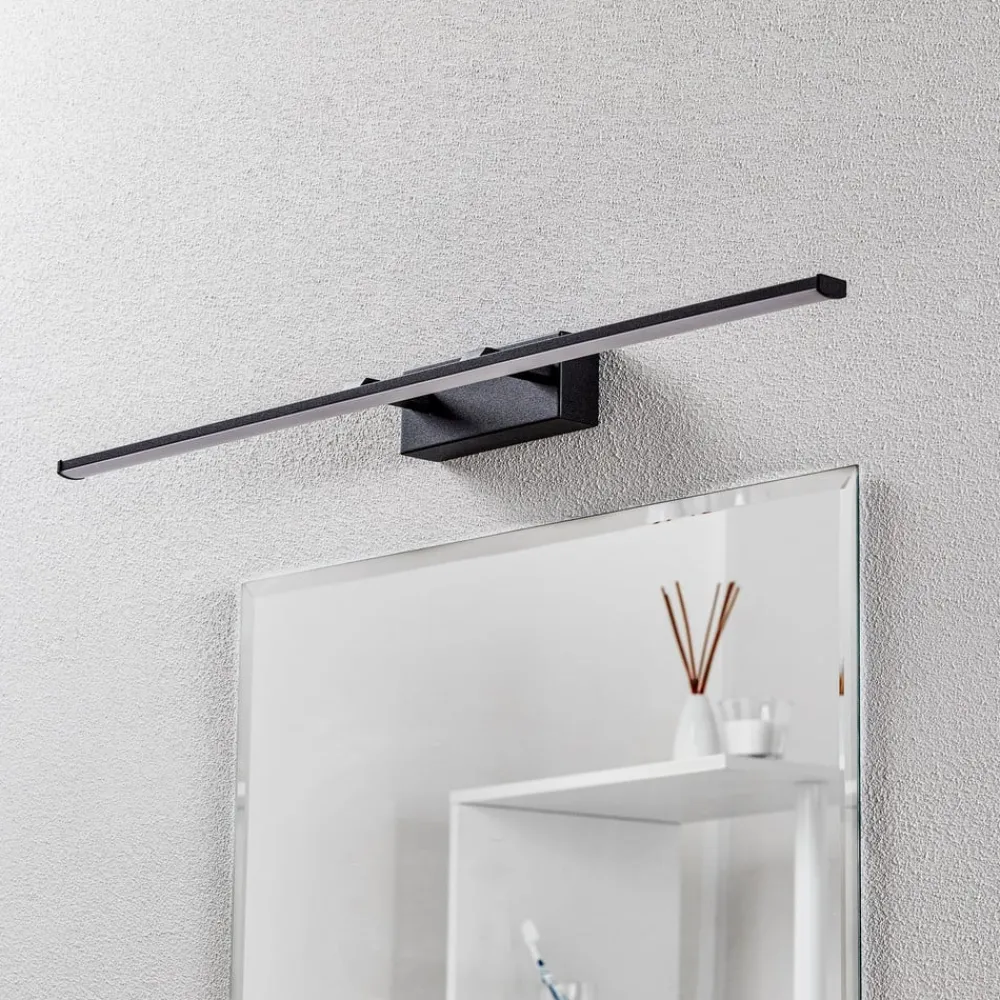 Væg- Og Spejllamper ^ Fabas Luce Nala LED-væglampe, sort, bredde 75 cm