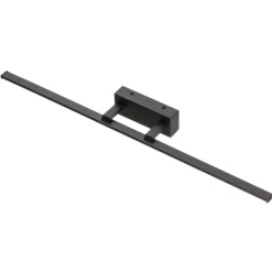Væg- Og Spejllamper ^ Fabas Luce Nala LED-væglampe, sort, bredde 75 cm