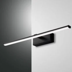Væg- Og Spejllamper ^ Fabas Luce Nala LED-væglampe, sort, bredde 50 cm