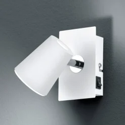 Trio Lighting Spotlights|Væglamper > Narcos hvide LED-vægspot med drejeligt hoved