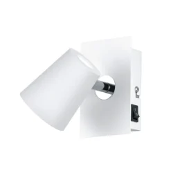 Trio Lighting Spotlights|Væglamper > Narcos hvide LED-vægspot med drejeligt hoved