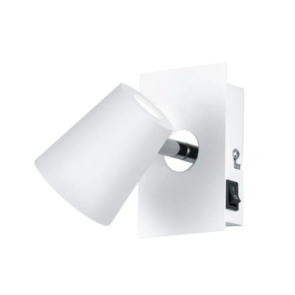 Trio Lighting Spotlights|Væglamper > Narcos hvide LED-vægspot med drejeligt hoved