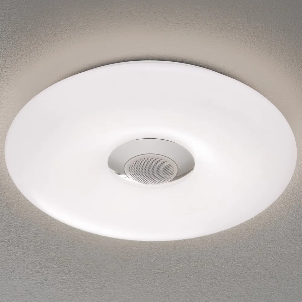Loftlamper|Loftlamper ^ Näve Nashville - LED-loftlampe, RGBW med højttaler