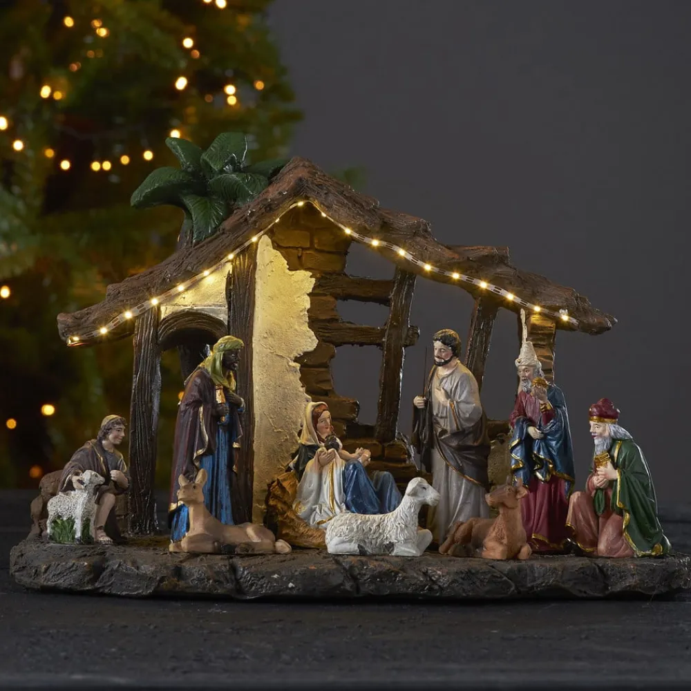 STAR TRADING Julepynt > Nativity LED-dekorationslampe, batteridrift, 37 cm