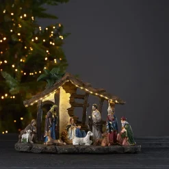 STAR TRADING Julepynt > Nativity LED-dekorationslampe, batteridrift, 37 cm