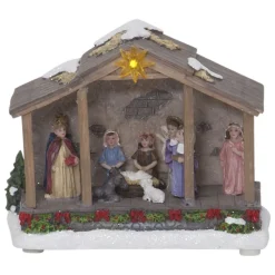 STAR TRADING Dekorationsbelysning > Nativity LED-dekorationslampe, batteridrift, 19 cm