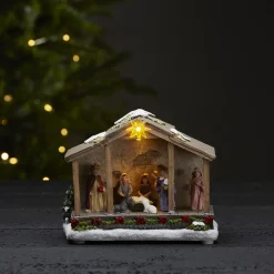 STAR TRADING Dekorationsbelysning > Nativity LED-dekorationslampe, batteridrift, 19 cm