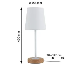 Paulmann Bordlamper > Naturligt designet tekstil bordlampe Stellan