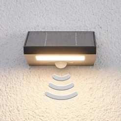 Lucande Væglampe Med Sensor|Solcellelamper > Nedadstrålende solcelle udendørs væglampe Felin