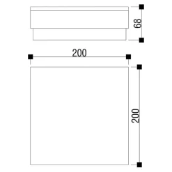 Deko-Light Nedgravet Udebelysning > Nedgravningslampe Tabit, 20 x 20 cm, gangbar
