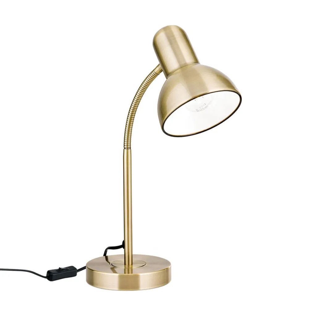 ORION Bordlamper > Nemo skrivebordslampe, fleksibel, antik messing