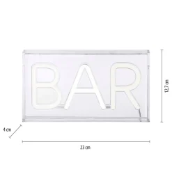 Dekorationsbelysning ^ JUST LIGHT. GmbH Neon Bar LED-bordlampe, USB