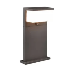 Sokkellamper Med Sensor|Sokkellamper ^ Trio Lighting Nestos LED-piedestallampe med bevægelsessensor, IP54