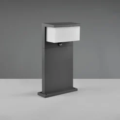 Sokkellamper Med Sensor|Sokkellamper ^ Trio Lighting Nestos LED-piedestallampe med bevægelsessensor, IP54