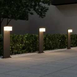 Gadebelysning ^ Trio Lighting Nestos LED-stibelysning med bevægelsessensor, IP54