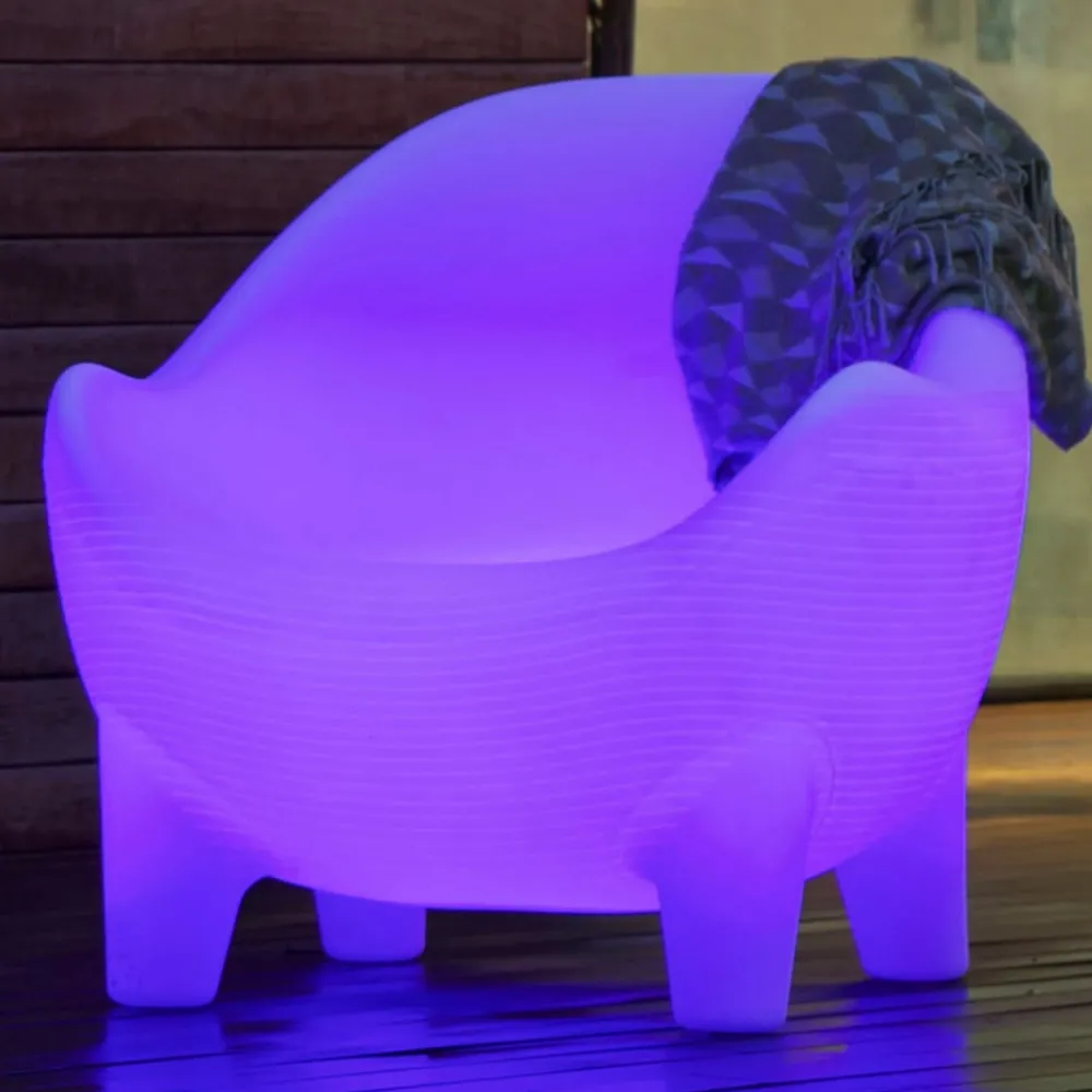 Møbel Og Interiør ^ Newgarden Aruba LED-lænestol, solcelle + genopladeligt batteri