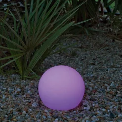 Dekorationsbelysning|Solcellelamper ^ Newgarden Buly LED-solcellekugle IP65, Ø 40 cm