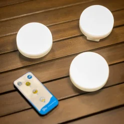 Dekorationsbelysning|Terrassebelysning ^ Newgarden Cherry Mini LED genopladelig lampe sæt med 3 hvide